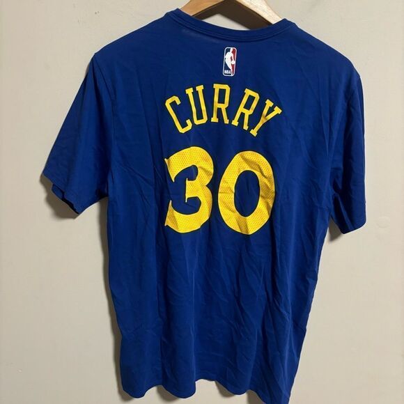Nike NBA Golden State Warriors Steph Curry #30  Name & Number Tee- Size Large - Picture 1 of 4